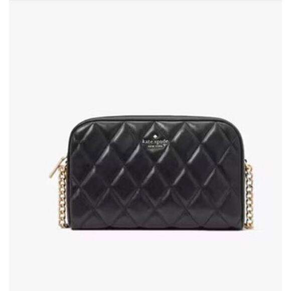 RETAIL PRICE $359 Kate Spade Quilted Leather Carey Chain Camera Bag*NWT - Picture 2 of 11